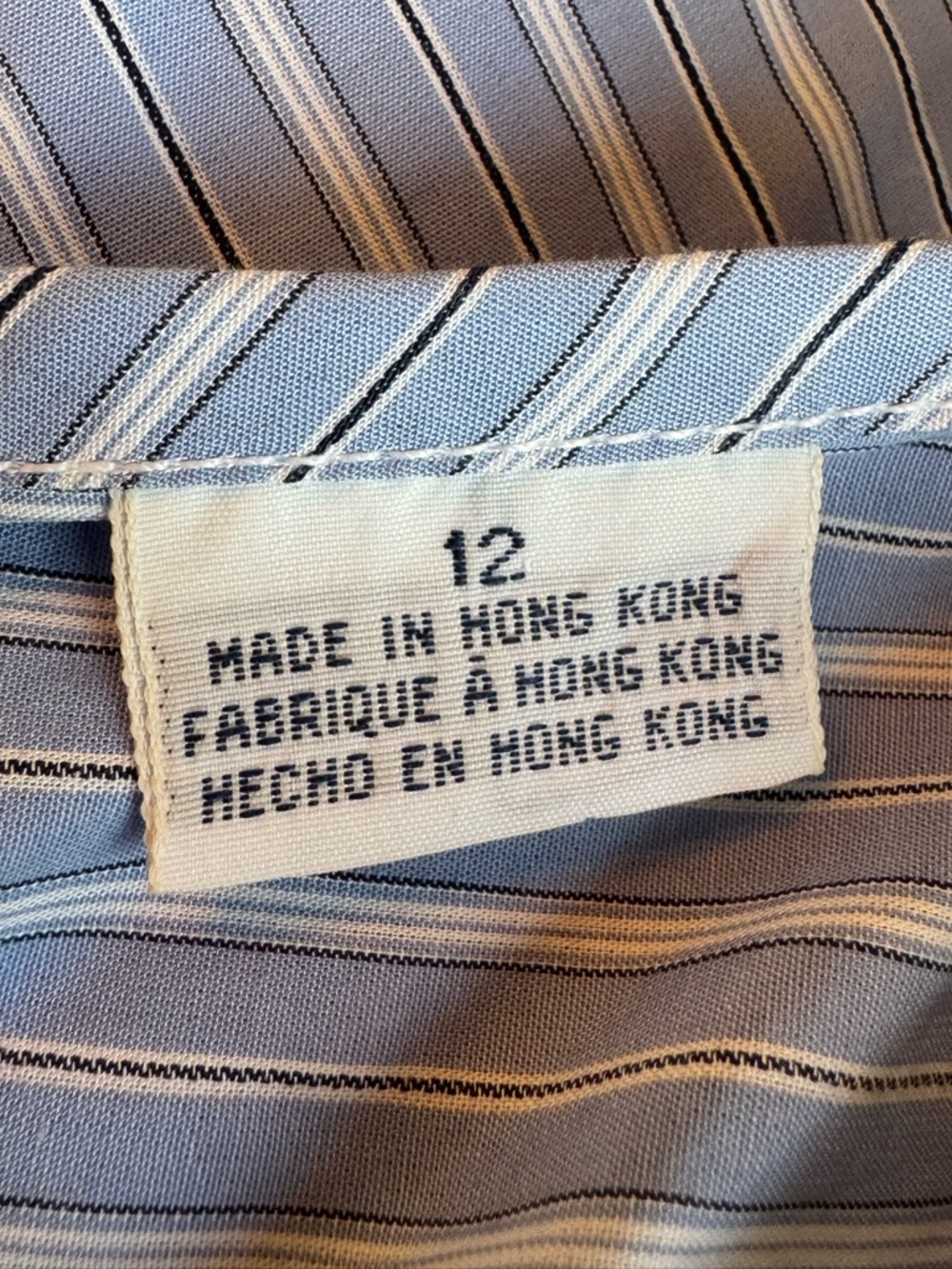 Tommy Hilfiger Light Blue & White Striped v neck cotton halter dress 12 EUC - Picture 9 of 10